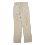 BULWARK Mens Cotton Blend Beige Regular Regular Fit Trousers W30 L34 Workwear