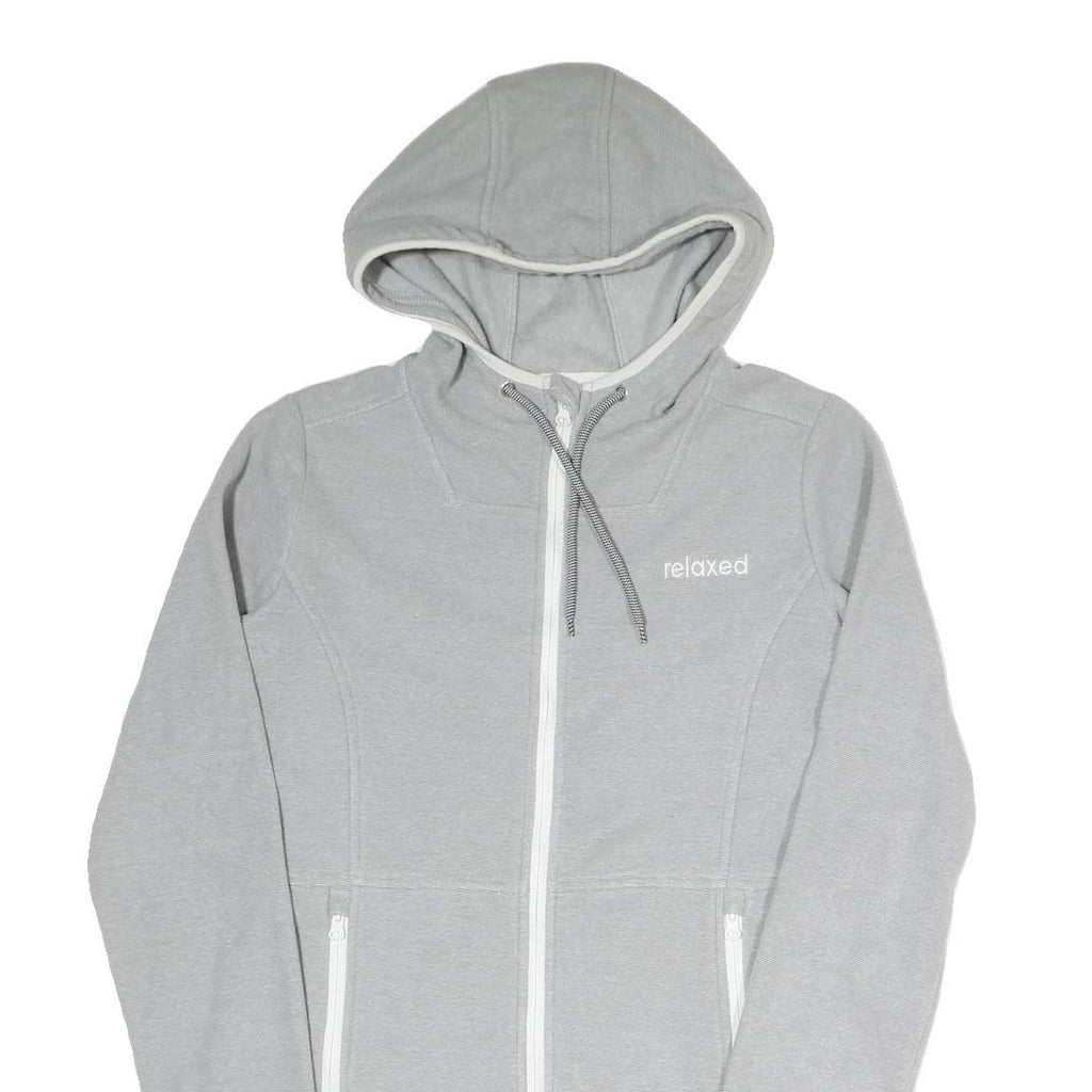ATHLETIC XPRESS Womens Grey Hooded Zip Jacket S Polyester Blend Casual