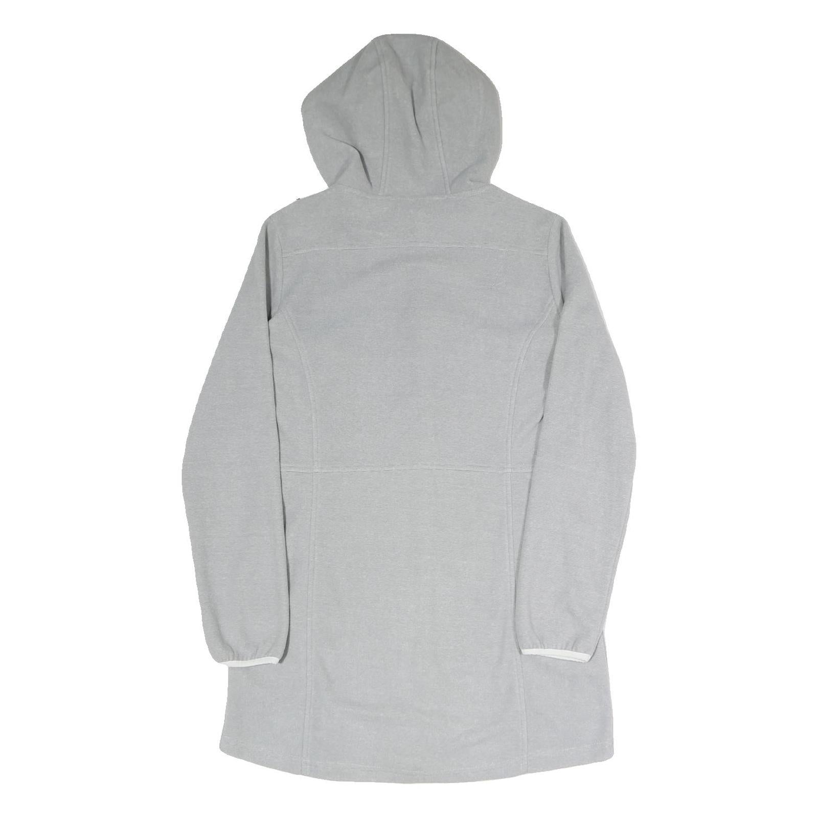 ATHLETIC XPRESS Womens Grey Hooded Zip Jacket S Polyester Blend Casual