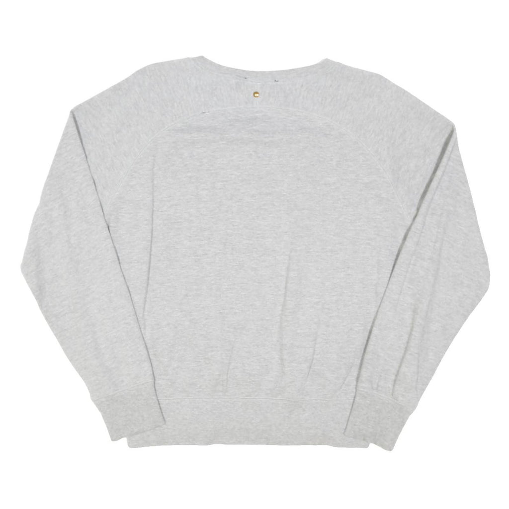 DIESEL Womens Grey Sweatshirt Flamingo Graphic Crew Neck XS Cotton Blend Casual