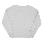 DIESEL Womens Grey Sweatshirt Flamingo Graphic Crew Neck XS Cotton Blend Casual