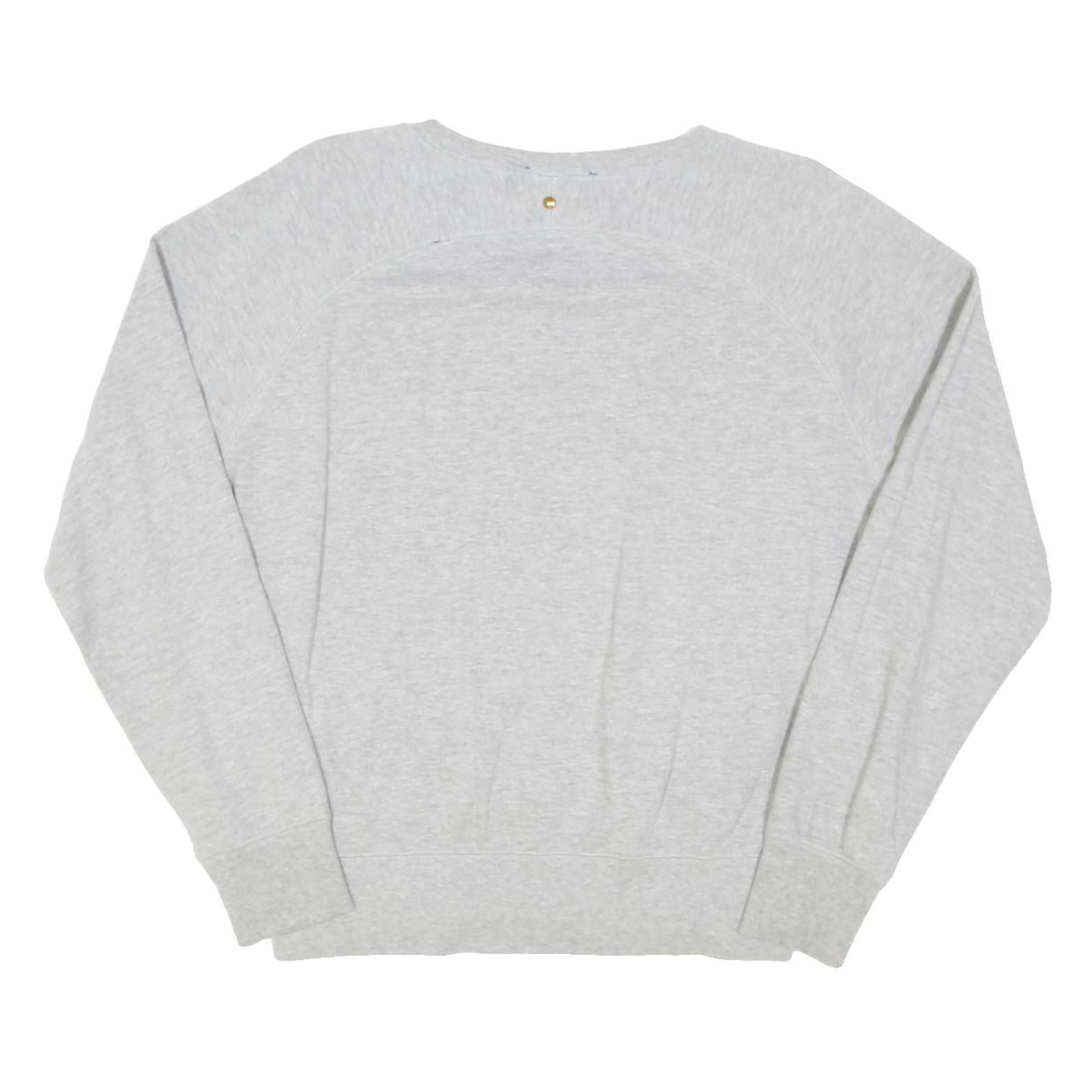 DIESEL Womens Grey Sweatshirt Flamingo Graphic Crew Neck XS Cotton Blend Casual