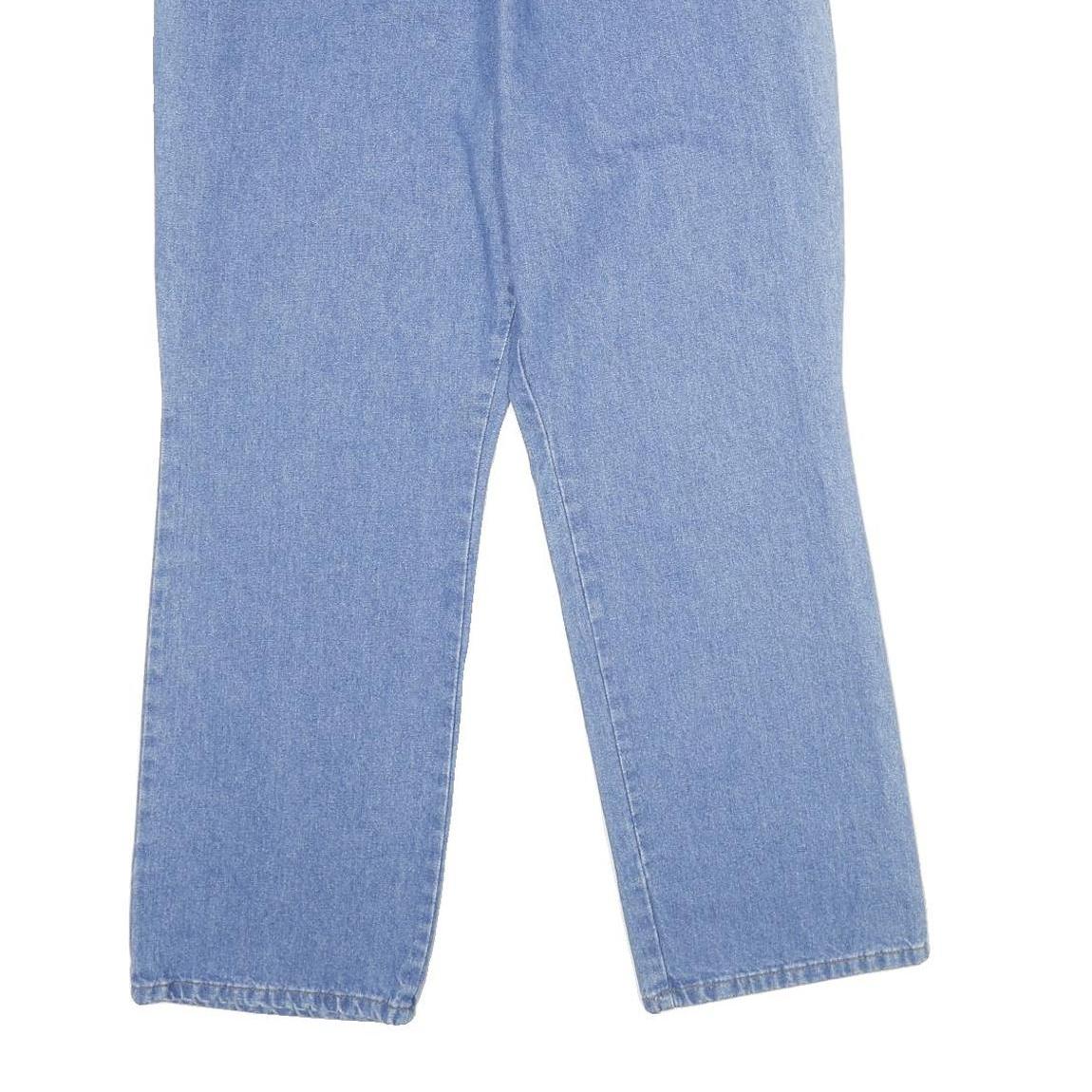 CHIC Womens Jeans Blue Relaxed Straight Denim W28 L30 Elasticated Waistband