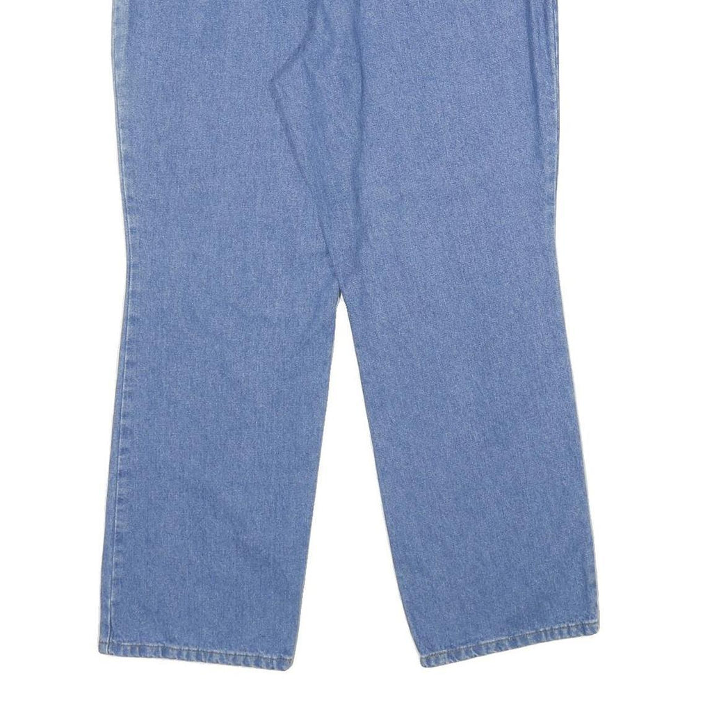 CHIC Womens Jeans Blue Relaxed Straight Denim W28 L30 Elasticated Waistband