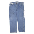 DICKIES Mens Jeans Blue Regular Straight Denim Medium W38 L30 Workwear Zip