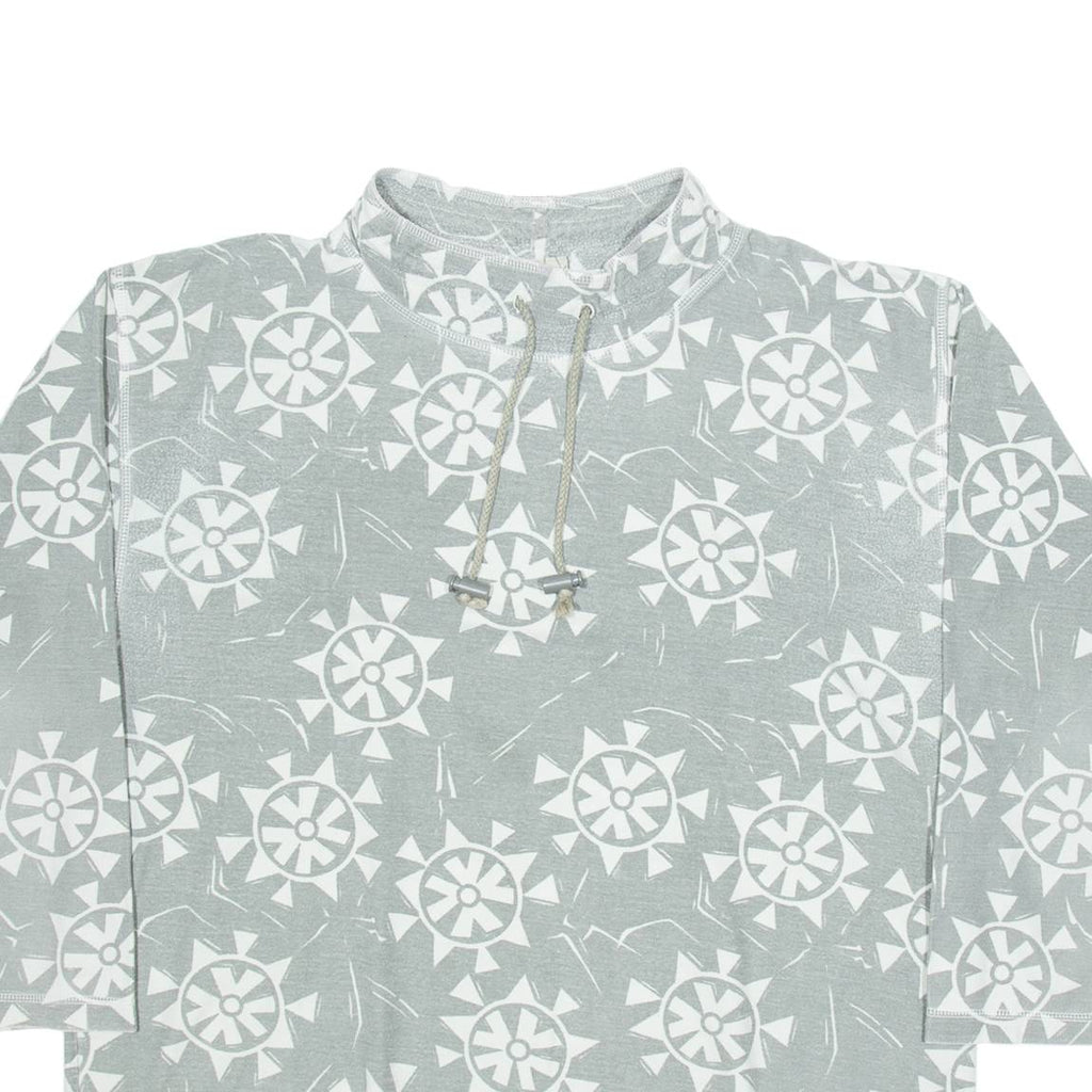 GO WEST Drawstring Mens Sweatshirt Grey XL