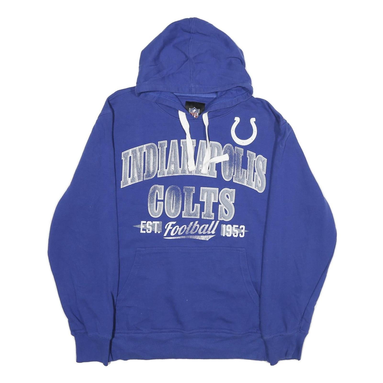 NFL Mens Blue Indianapolis Colts Pullover Hoodie XL Football Sportswear