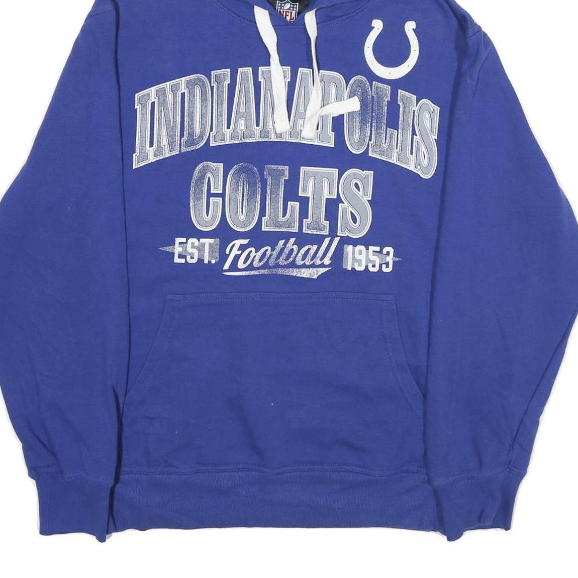 NFL Mens Blue Indianapolis Colts Pullover Hoodie XL Football Sportswear