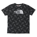 THE NORTH FACE Boys Black Graphic T-Shirt XL Short Sleeve Crew Neck Logo Print