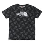 THE NORTH FACE Boys Black Graphic T-Shirt XL Short Sleeve Crew Neck Logo Print