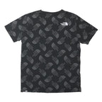 THE NORTH FACE Boys Black Graphic T-Shirt XL Short Sleeve Crew Neck Logo Print