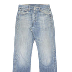 LEVI'S 501 Mens Jeans Blue Regular Straight Denim Light W27 L34 Classic Button