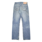 LEVI'S 501 Mens Jeans Blue Regular Straight Denim Light W27 L34 Classic Button