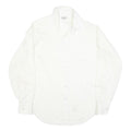 EXCELLO Mens White Shirt L Classic Button Long Sleeve Formal Polyester Blend