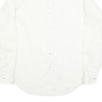 EXCELLO Mens White Shirt L Classic Button Long Sleeve Formal Polyester Blend