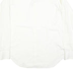EXCELLO Mens White Shirt L Classic Button Long Sleeve Formal Polyester Blend