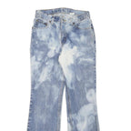 LEVI'S 517 Bootcut Womens Jeans Blue Cotton Blend Regular W26 L30 Bleach Effect