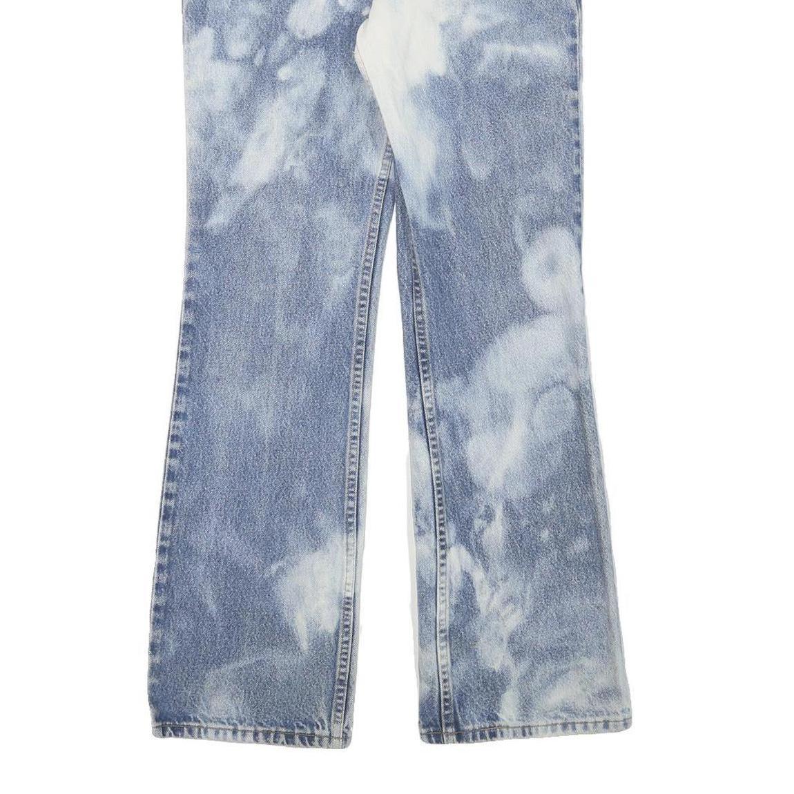 LEVI'S 517 Bootcut Womens Jeans Blue Cotton Blend Regular W26 L30 Bleach Effect