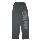 CHAMPION Mens Joggers Grey Suffolk County Print Slim Tapered S W24 L30 Cotton