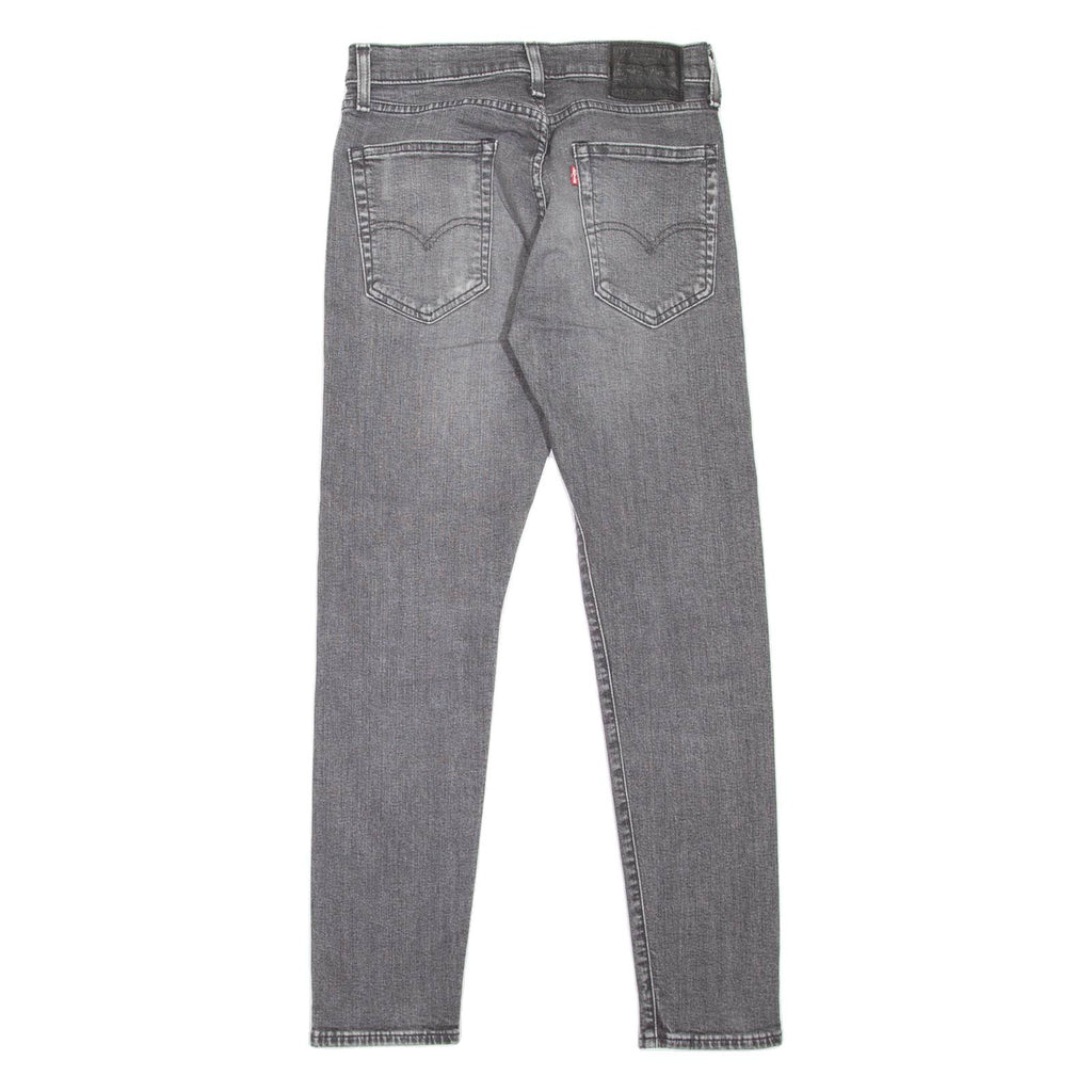 LEVI'S 512 BIG E Jeans Mens Grey Slim Tapered Stone Wash W30 L32