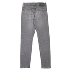 LEVI'S 512 BIG E Jeans Mens Grey Slim Tapered Stone Wash W30 L32
