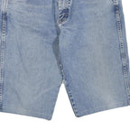 WRANGLER Mens Denim Blue Casual Shorts L W36 Classic Cotton Blend Pockets