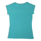 ELLESSE Womens Blue Jersey T-Shirt UK 14 Short Sleeve Round Neck Slim Fit Sports