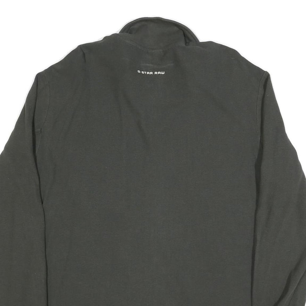 G-STAR Mens Green Cotton Blend Jacket XL Casual Zip Front Pocket Style