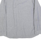 TIMBERLAND Mens Grey Cotton Blend Casual Shirt L Button Down Pocket Long Sleeve