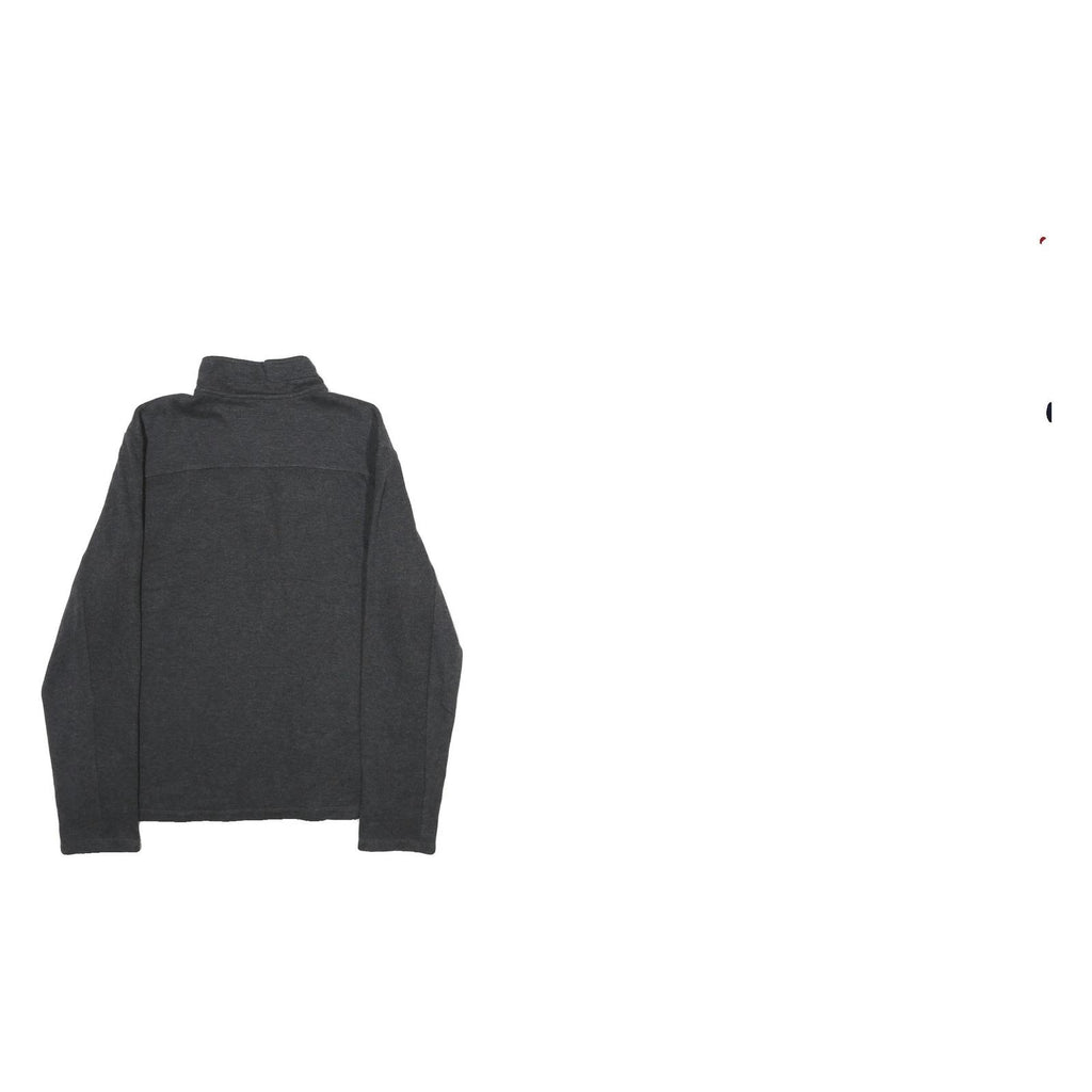 CALVIN KLEIN Mens Charcoal Grey Plain Pullover Crew Neck Basic Knit Jumper L