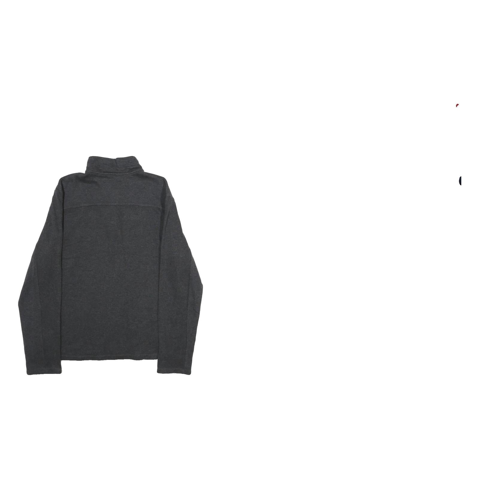 CALVIN KLEIN Mens Charcoal Grey Plain Pullover Crew Neck Basic Knit Jumper L