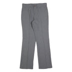 LEVI'S Mens Grey Cotton Blend Regular Straight Trousers W32 L32 Smart Casual