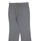 LEVI'S Mens Grey Cotton Blend Regular Straight Trousers W32 L32 Smart Casual