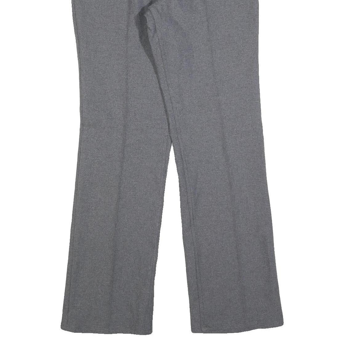 LEVI'S Mens Grey Cotton Blend Regular Straight Trousers W32 L32 Smart Casual