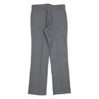 LEVI'S Mens Grey Cotton Blend Regular Straight Trousers W32 L32 Smart Casual