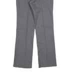 LEVI'S Mens Grey Cotton Blend Regular Straight Trousers W32 L32 Smart Casual