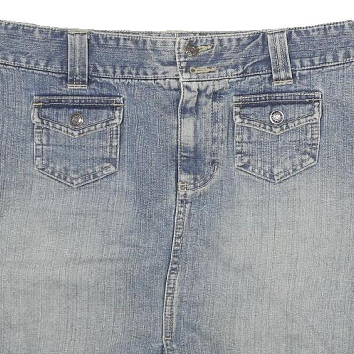 OLD NAVY Womens Blue Denim Mini Skirt Cotton Blend M Casual Everyday Wear