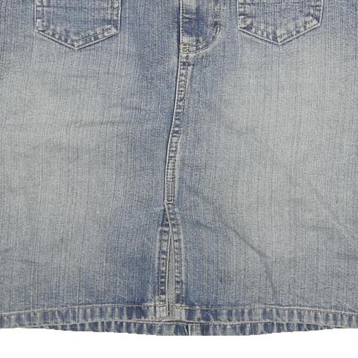 OLD NAVY Womens Blue Denim Mini Skirt Cotton Blend M Casual Everyday Wear