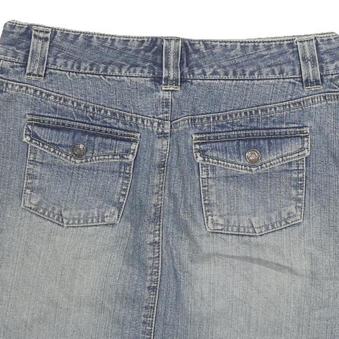 OLD NAVY Womens Blue Denim Mini Skirt Cotton Blend M Casual Everyday Wear