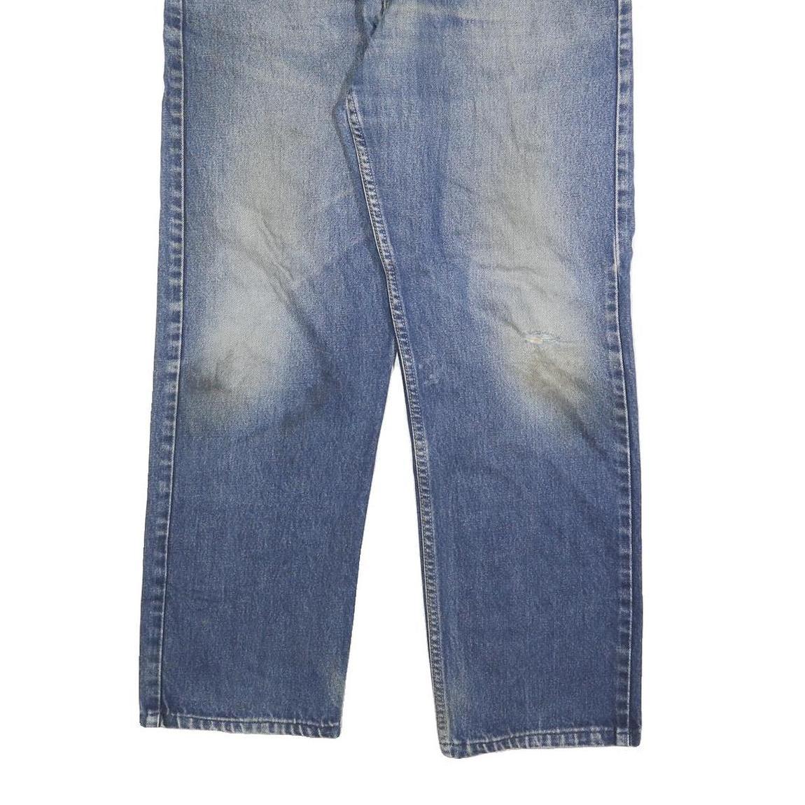 LEVI'S 521 02 Mens Jeans Blue Regular Straight Denim Medium W36 L28 Casual