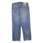 LEVI'S 521 02 Mens Jeans Blue Regular Straight Denim Medium W36 L28 Casual