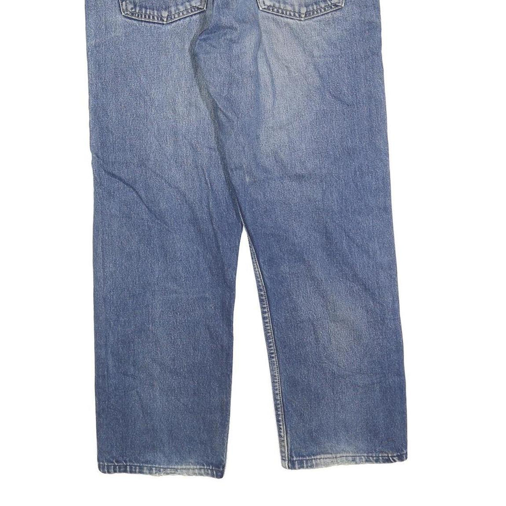 LEVI'S 521 02 Mens Jeans Blue Regular Straight Denim Medium W36 L28 Casual