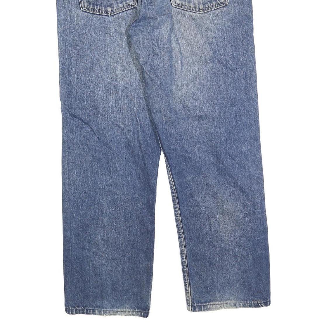 LEVI'S 521 02 Mens Jeans Blue Regular Straight Denim Medium W36 L28 Casual