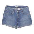LEVI'S Womens Denim Blue Casual Shorts M W28 Distressed Hem Cotton Blend