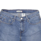 LEVI'S Womens Denim Blue Casual Shorts M W28 Distressed Hem Cotton Blend