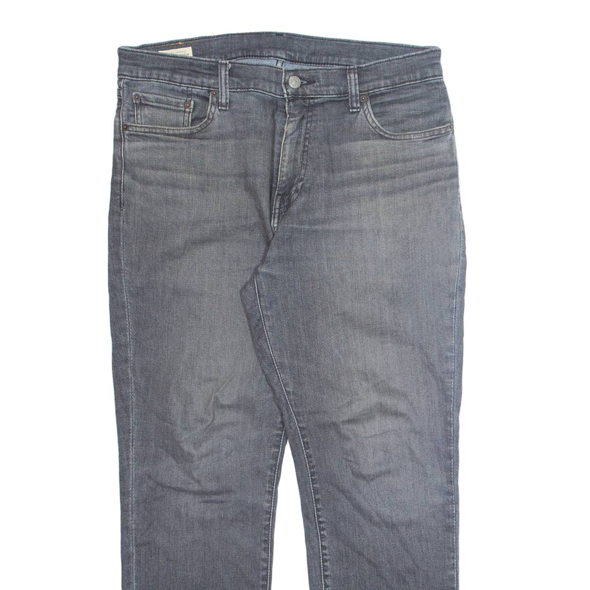 LEVI'S 511 BIG E Jeans Mens Grey Slim Straight Stone Wash W33 L29