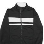 STARTER Mens Black White Colourblock Zip Jacket S Polyester Casual Sportswear