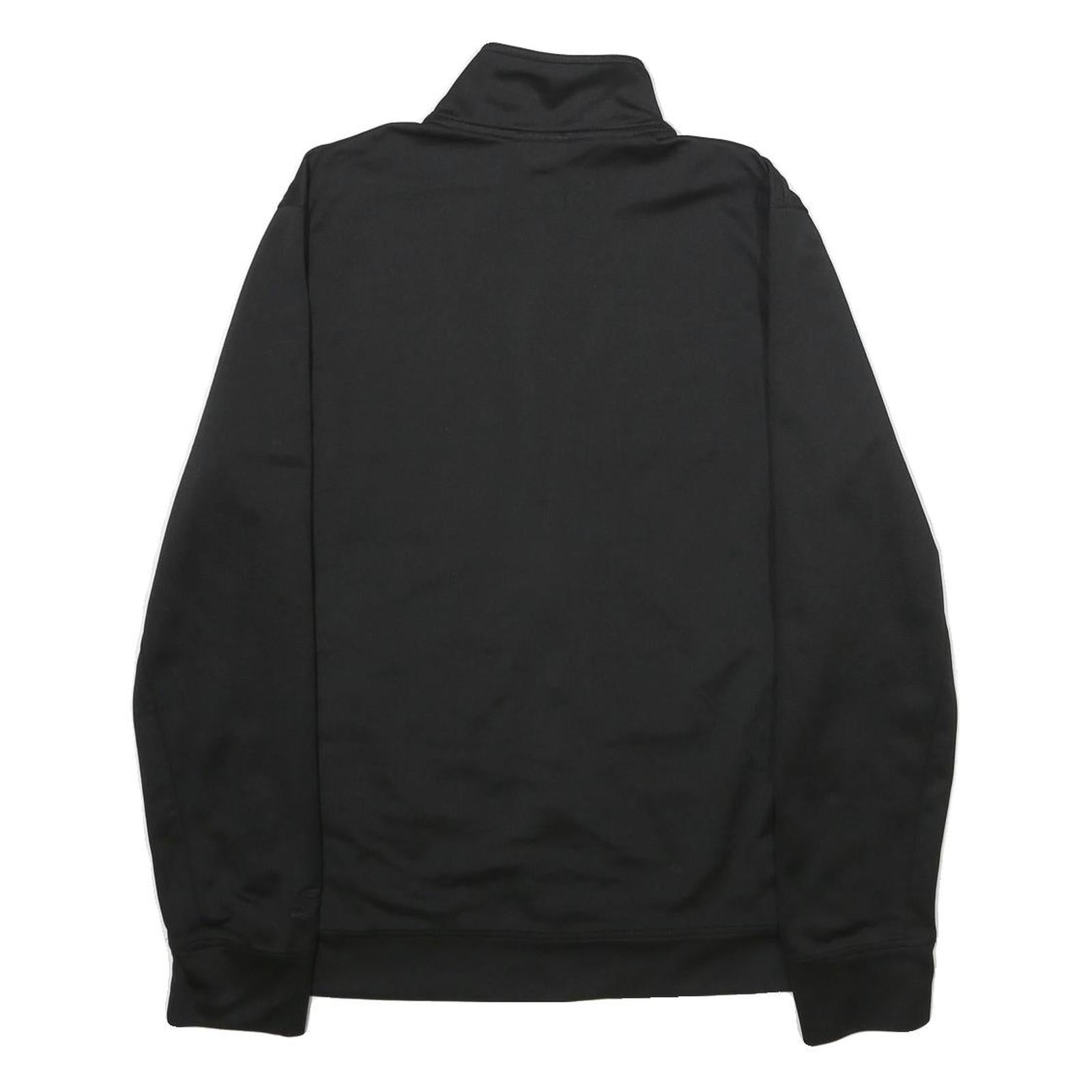 STARTER Mens Black White Colourblock Zip Jacket S Polyester Casual Sportswear