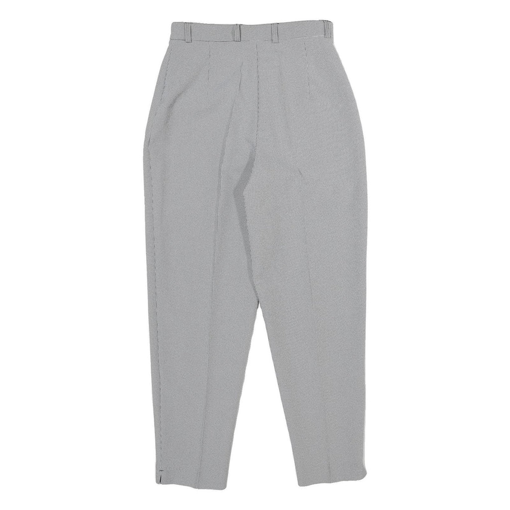 CANDA Womens Classic Grey Trousers W28 L30 Zip Closure Straight Fit Stylish