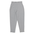 CANDA Womens Classic Grey Trousers W28 L30 Zip Closure Straight Fit Stylish